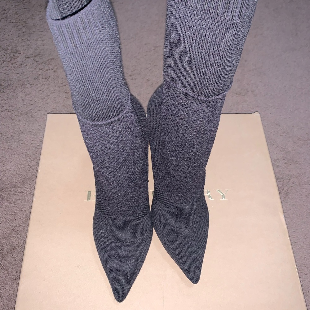 Black Burberry Ankle Boots